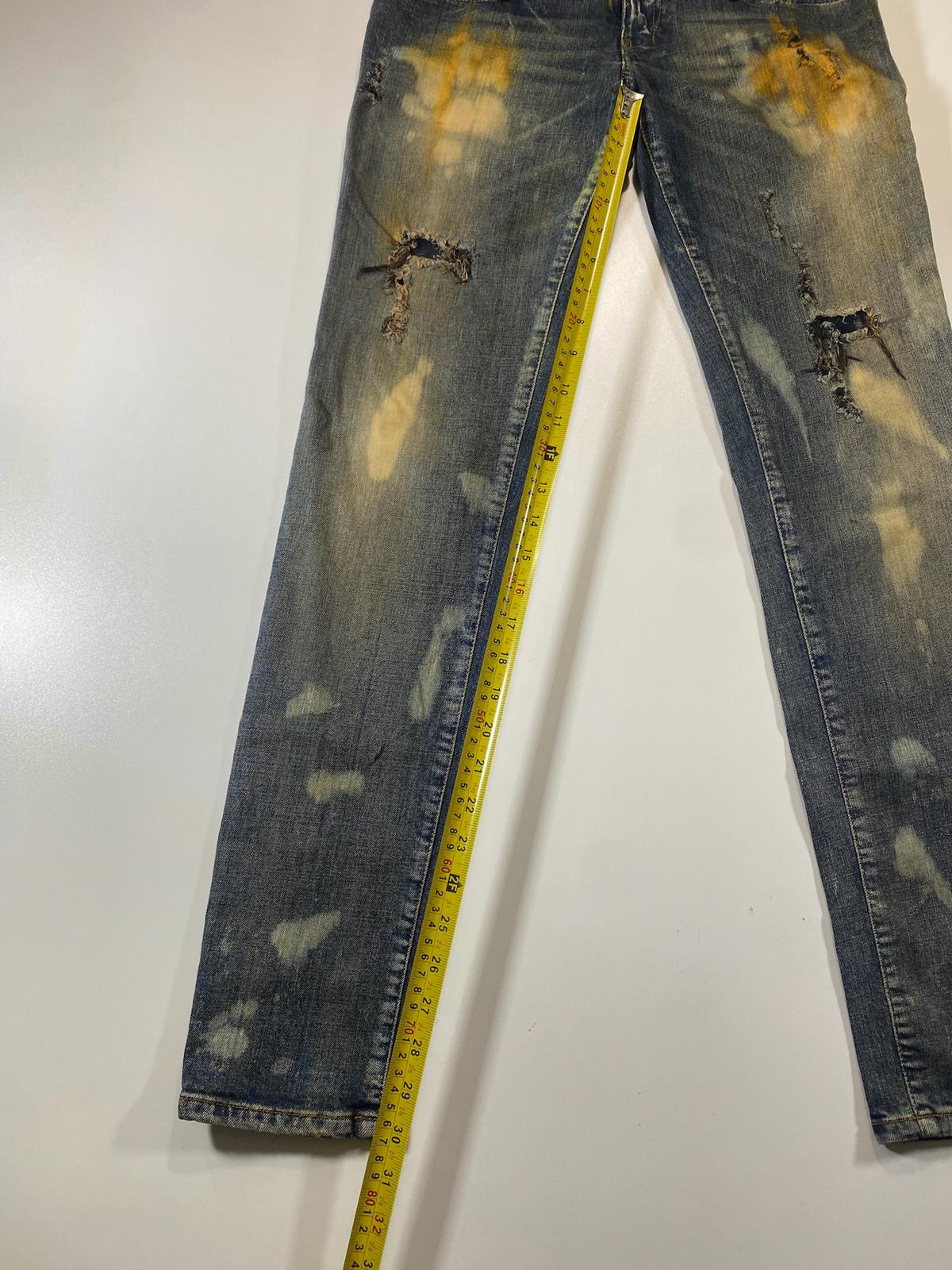 Diesel Distressed and Bleached Skinny Jeans
