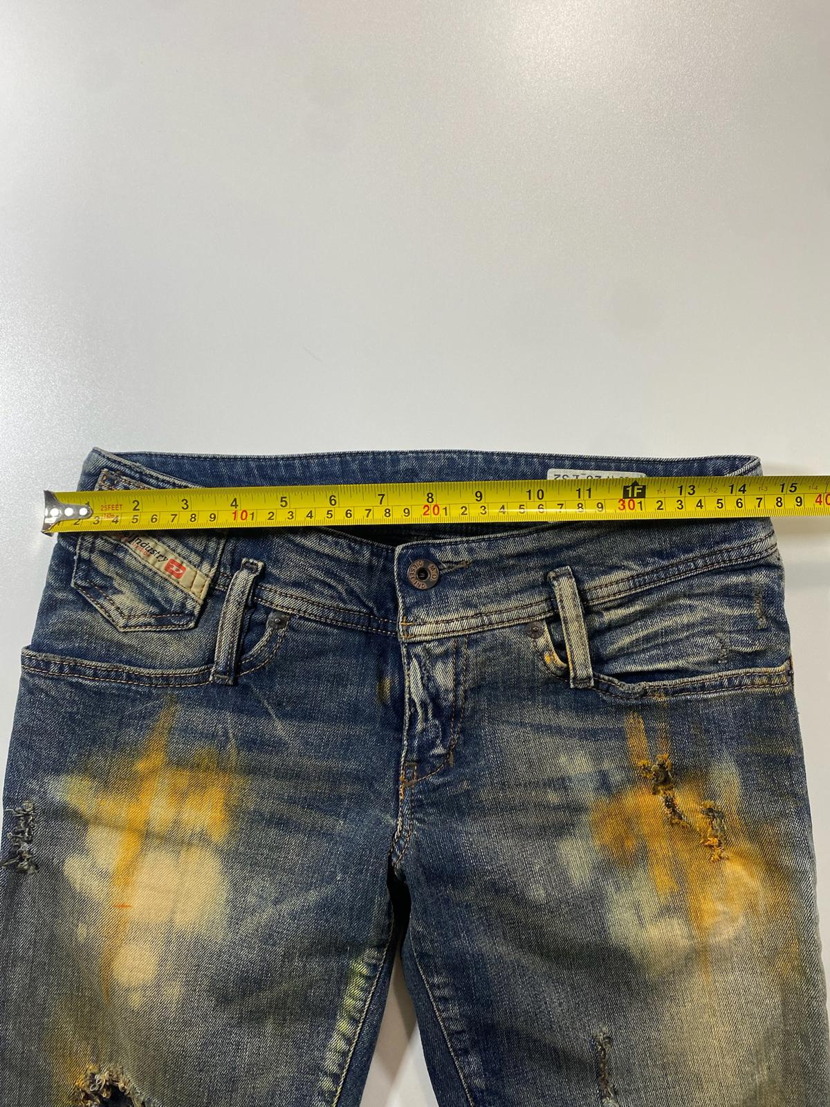 Diesel Distressed and Bleached Skinny Jeans