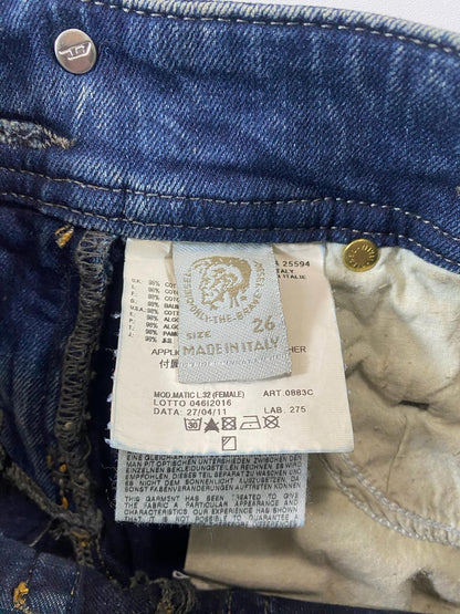 Diesel Distressed and Bleached Skinny Jeans