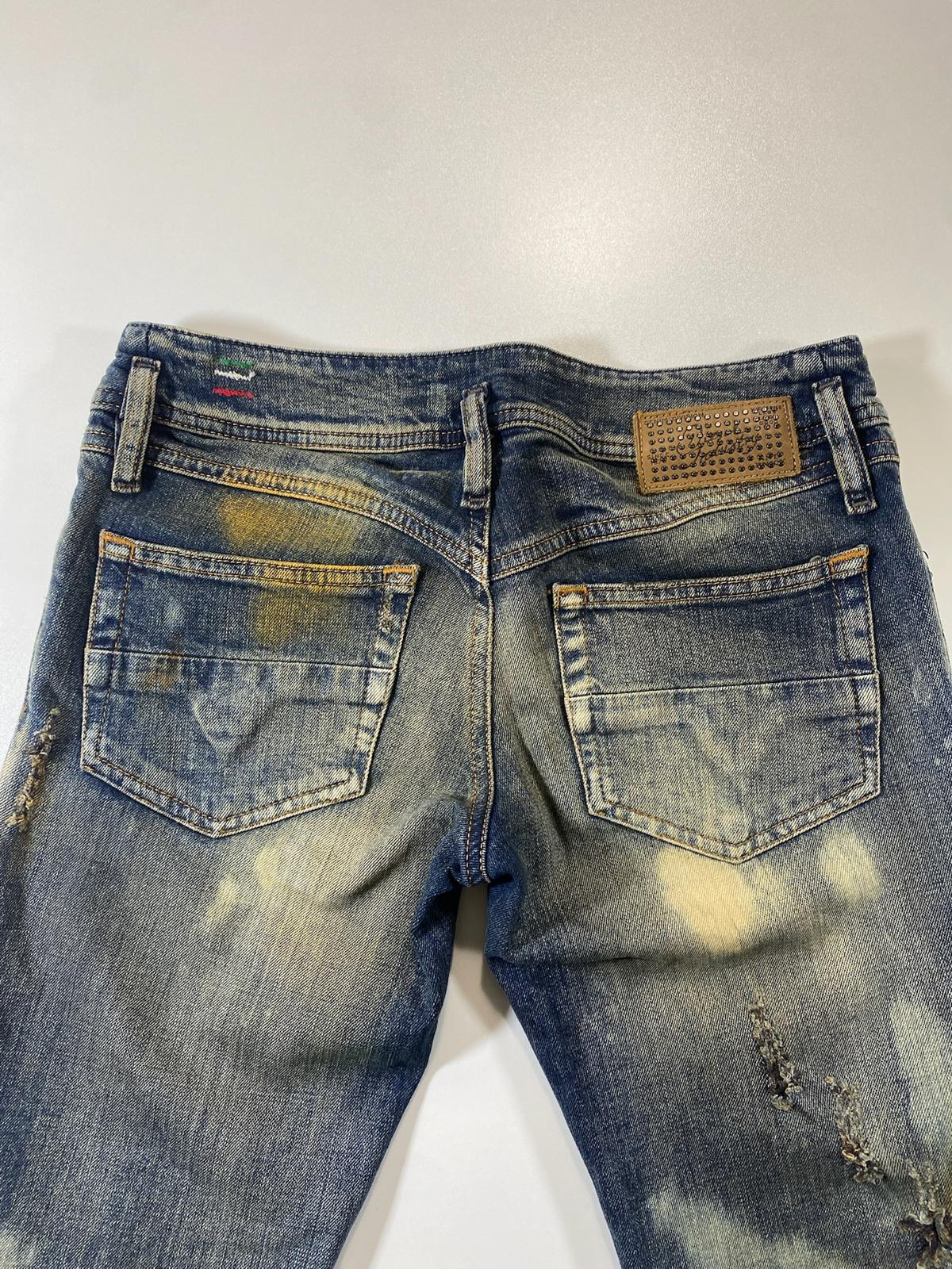 Diesel Distressed and Bleached Skinny Jeans