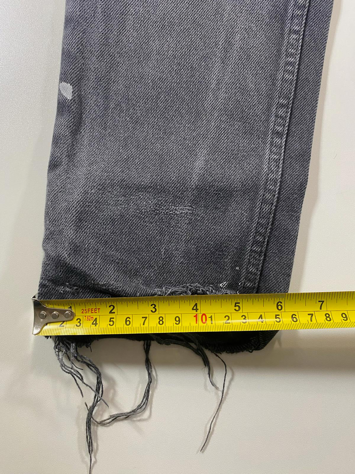 Kenzo H&M Black Denim Jeans with Distressed Details