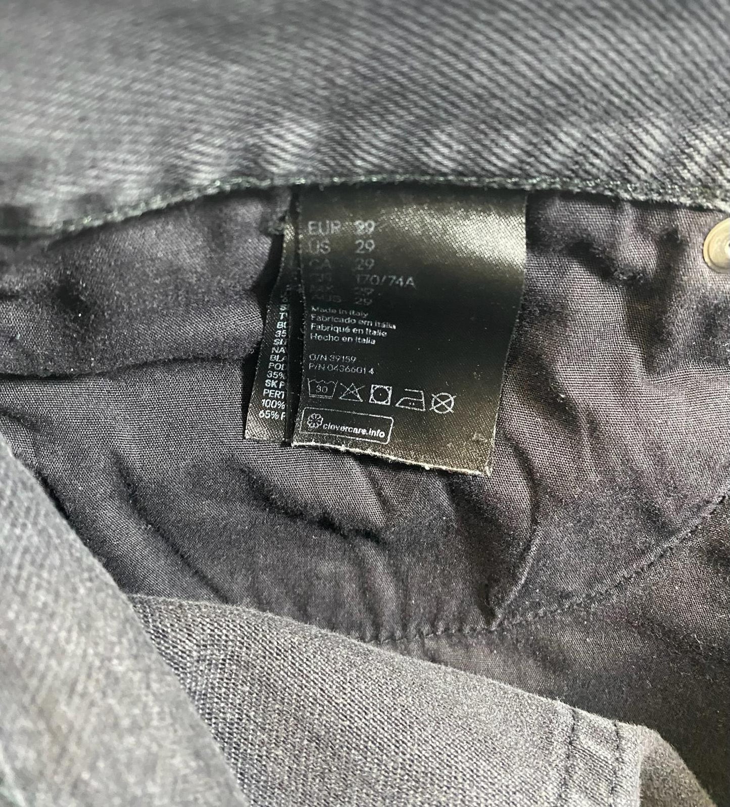 Kenzo H&M Black Denim Jeans with Distressed Details