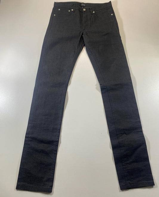 A.P.C. Petit Standard Jean Droit Etroit Black Jeans Size 28