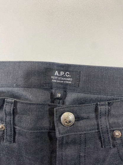 A.P.C. Petit Standard Jean Droit Etroit Black Jeans Size 28