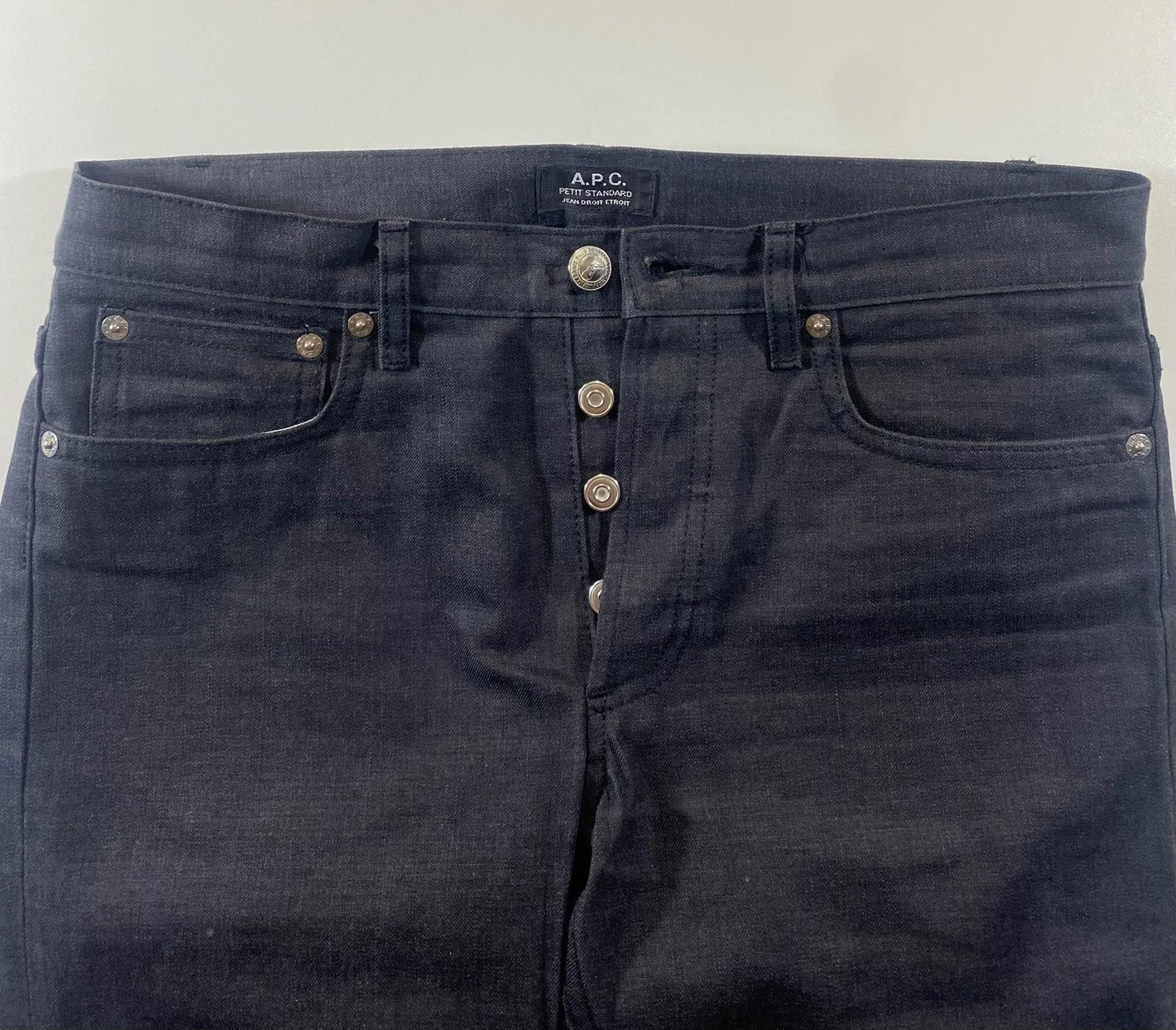A.P.C. Petit Standard Jean Droit Etroit Black Jeans Size 28