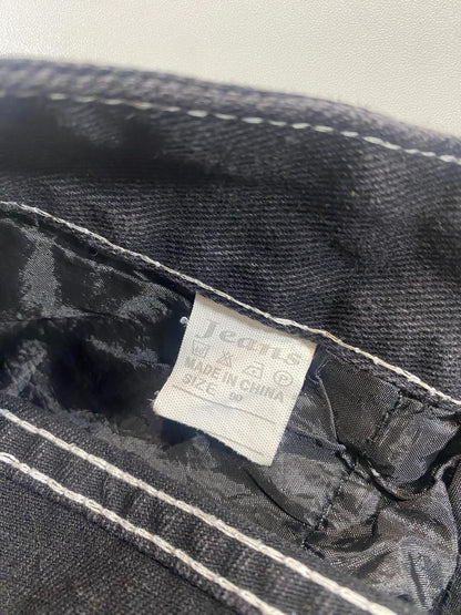 Vintage JNCO Black Wide Leg Denim Jeans 32