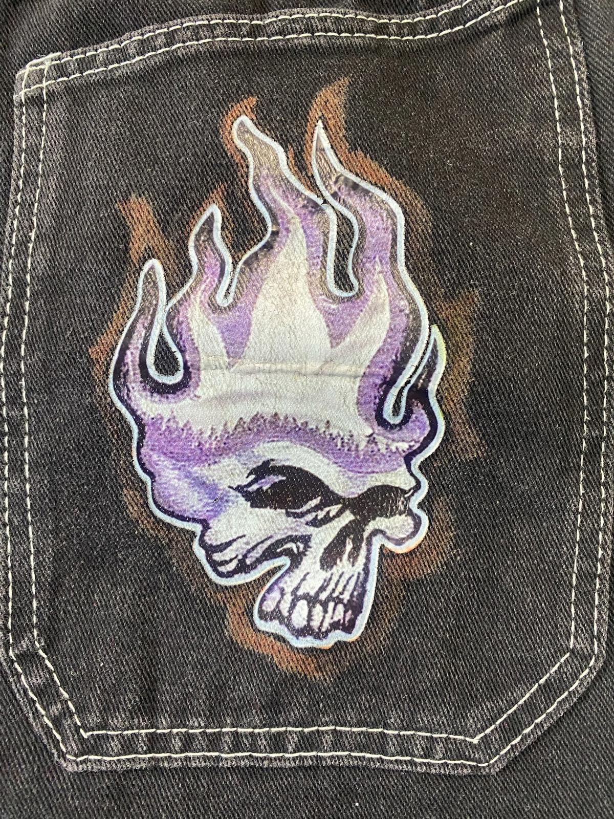 Vintage JNCO Black Wide Leg Denim Jeans 32