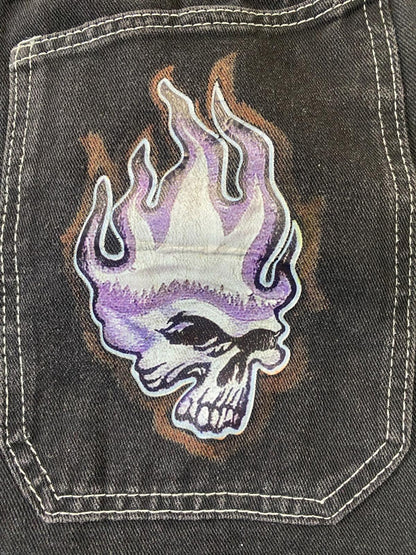Vintage JNCO Black Wide Leg Denim Jeans 32