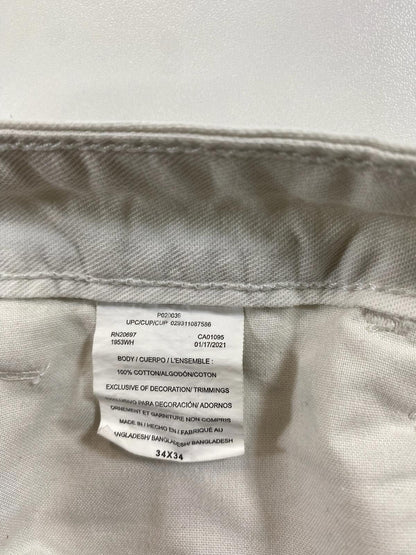 Vintage Dickies White Carpenter Pants w Paint Splatter 34