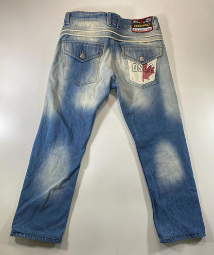 DSquared2 Distressed Blue Denim Jeans 32