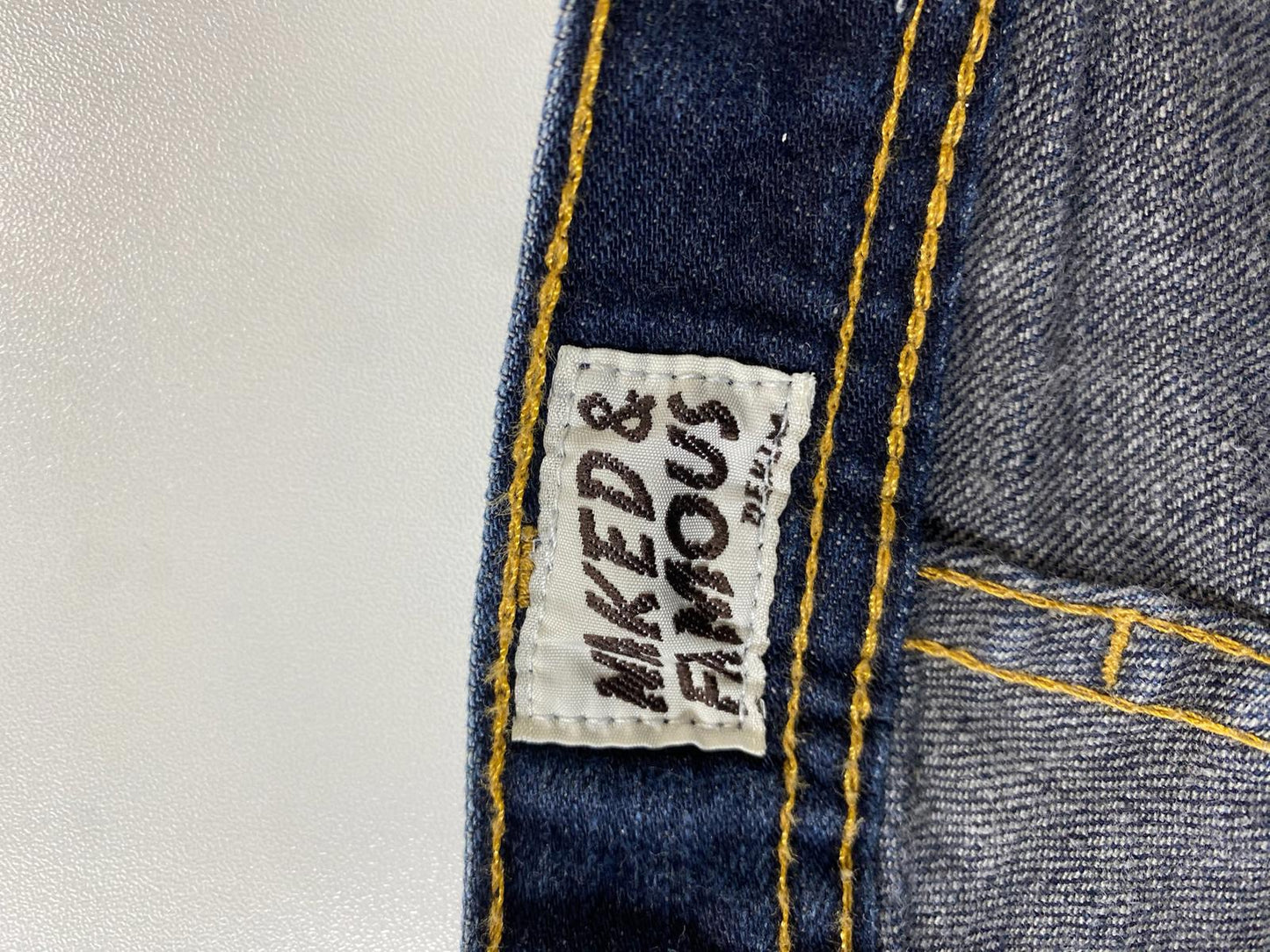 Vintage Naked and Famous blue denim 30