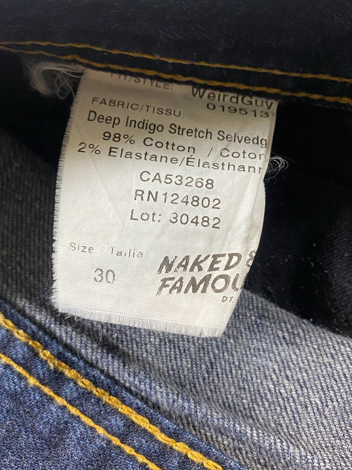 Vintage Naked and Famous blue denim 30
