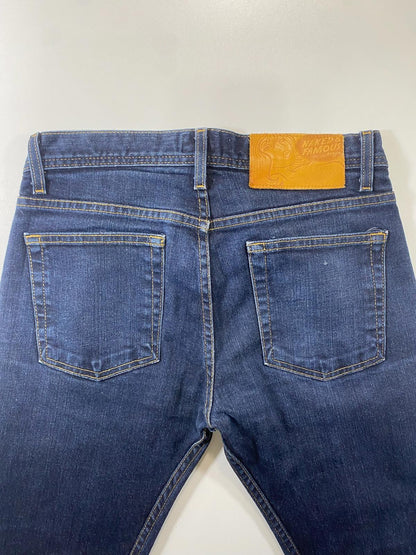 Vintage Naked and Famous blue denim 30