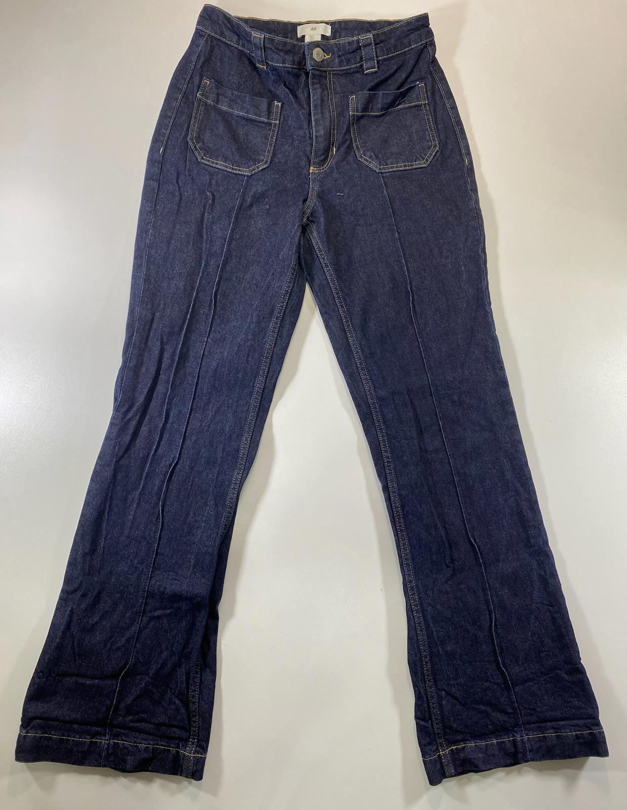 H&M Dark Blue Denim Jeans with Front Pockets 8