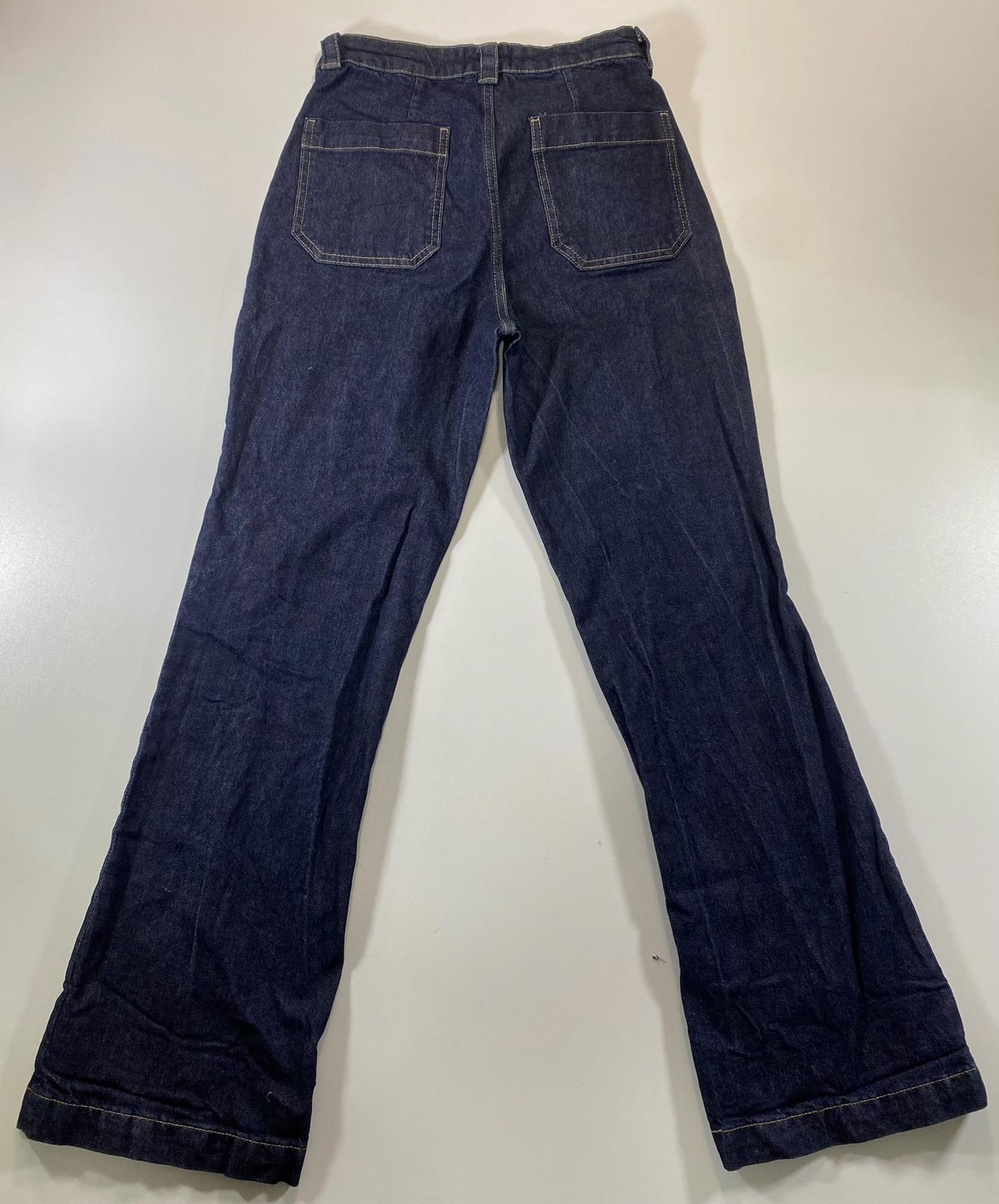 H&M Dark Blue Denim Jeans with Front Pockets 8