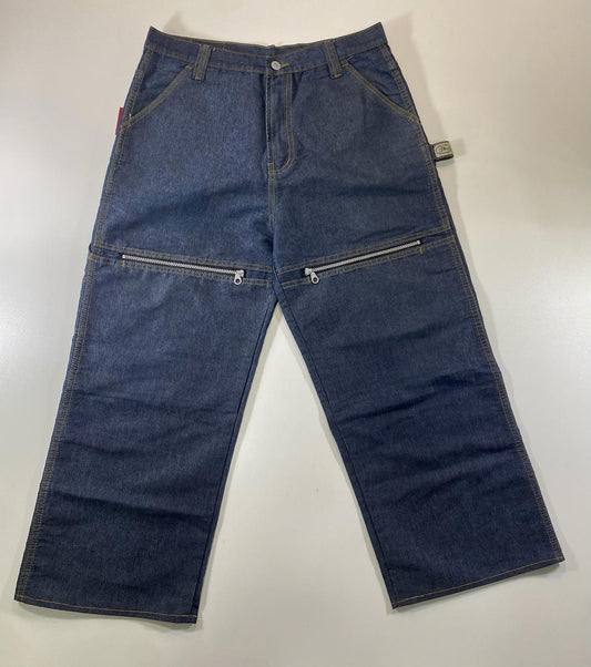 Vintage your body Men's Denim wide body cargo style pants