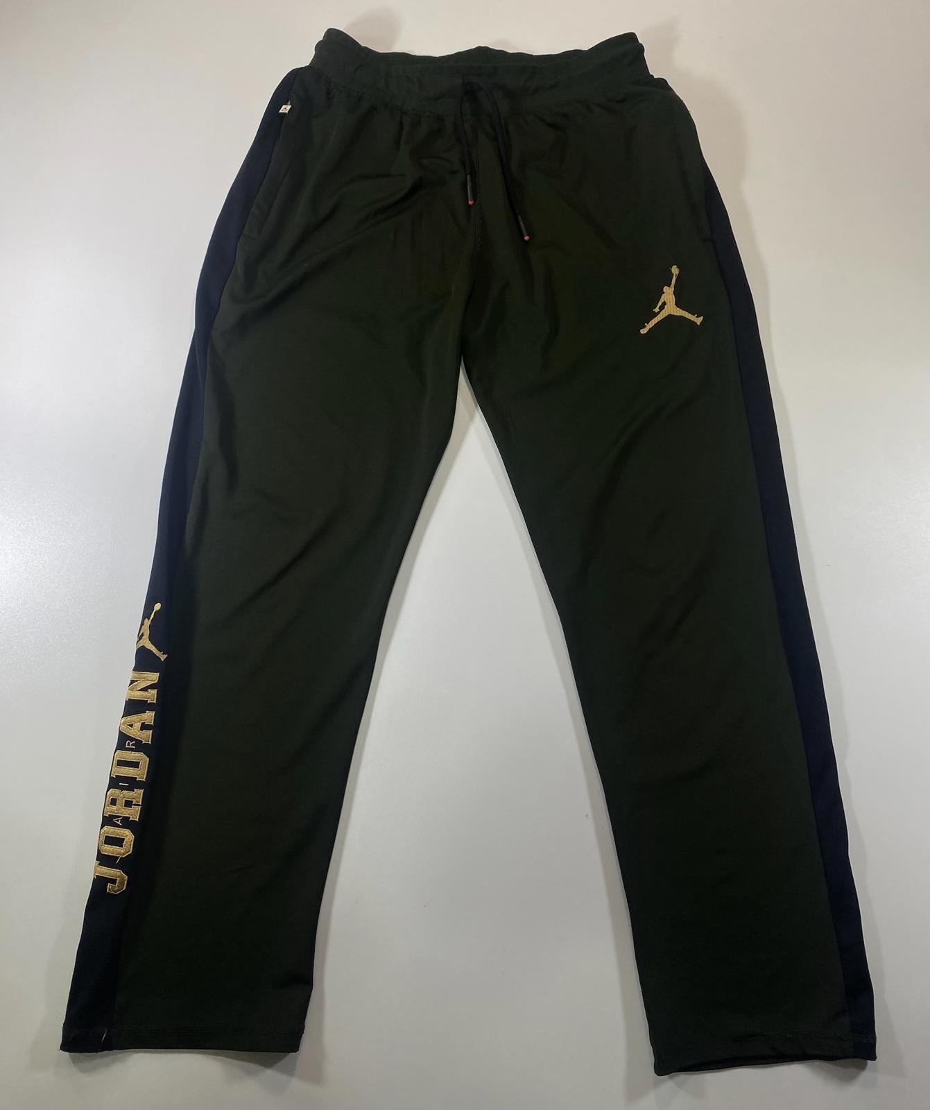 Jordan Men's Athletic Track Pants with Gold Logo XL