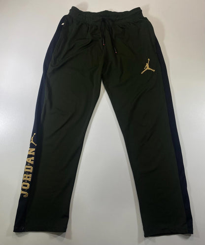 Jordan Men's Athletic Track Pants with Gold Logo XL