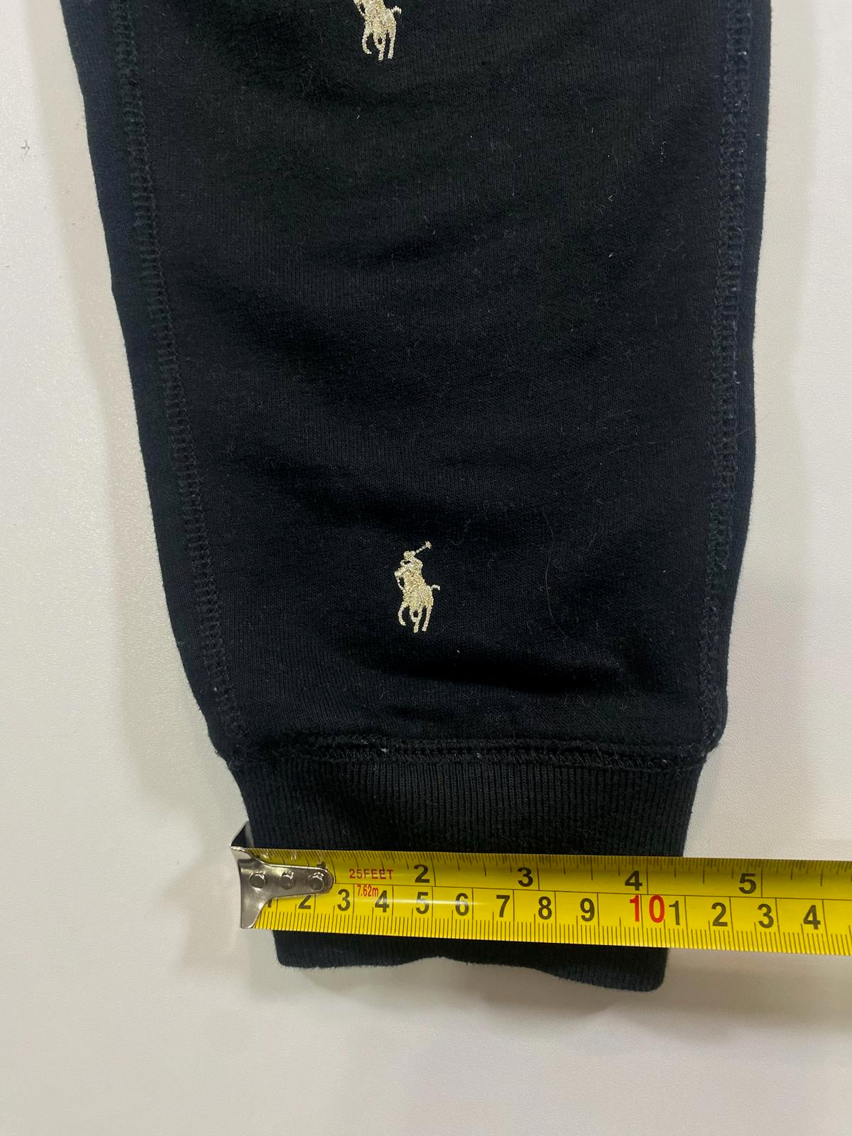 Ralph Lauren Black Jogger Pants Polo Logos youth XL