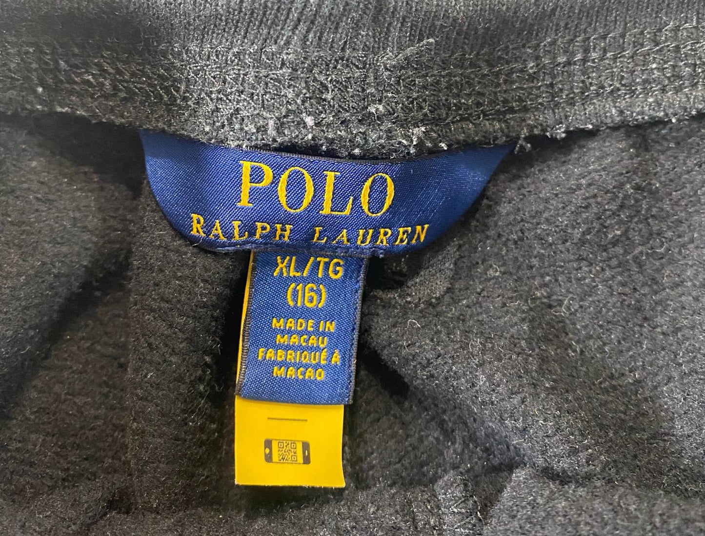Ralph Lauren Black Jogger Pants Polo Logos youth XL