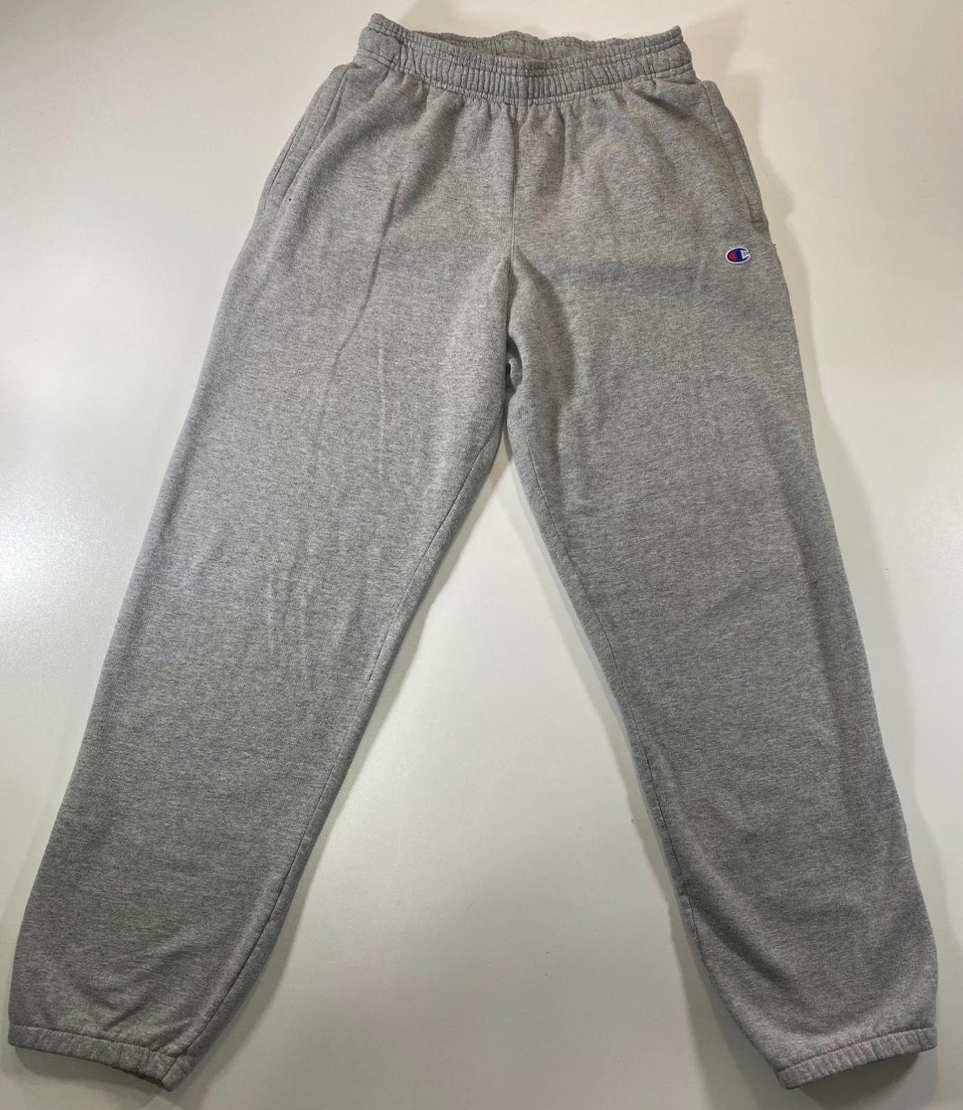 Champion Men's Grey Sweatpants with Elastic Waistband
