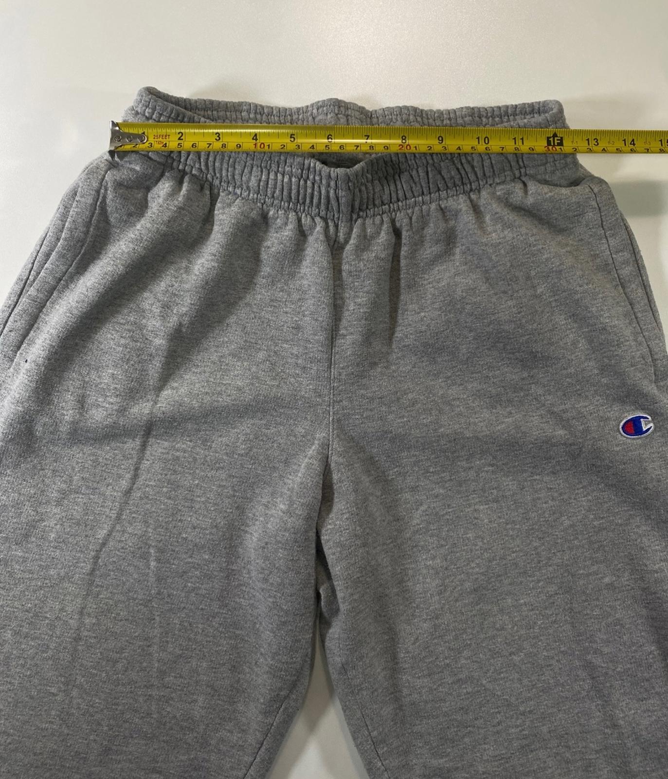 Champion Men's Grey Sweatpants with Elastic Waistband