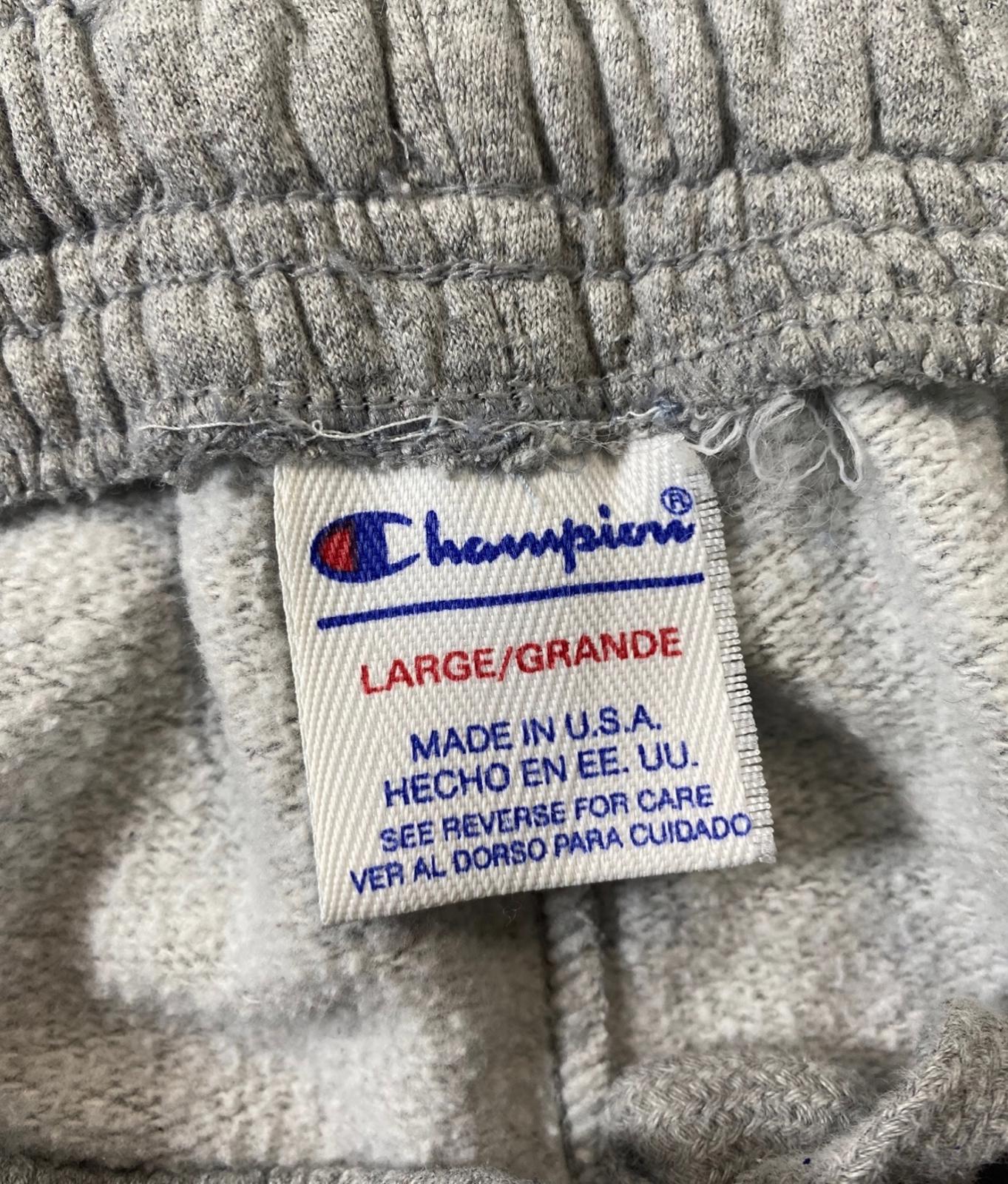 Champion Men's Grey Sweatpants with Elastic Waistband