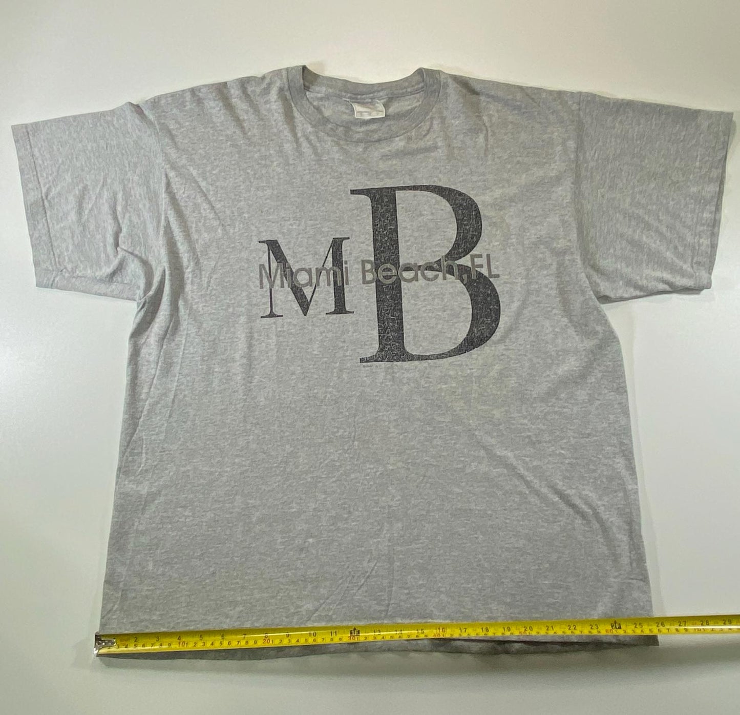 Vintage Miami Beach FL Graphic Grey T-Shirt