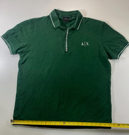 Armani Exchange Green Polo Shirt Size L