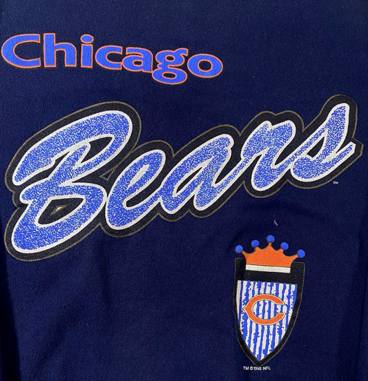 Chicago Bears Navy Blue Crewneck Sweatshirt XS