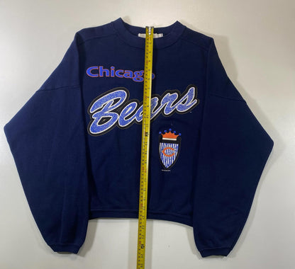 Chicago Bears Navy Blue Crewneck Sweatshirt XS