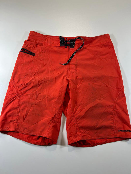 Vintage Patagonia Men's Red Board Shorts Size 32