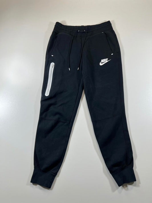 Nike Black Jogger Sweatpants with Reflective Zipper Pocket S