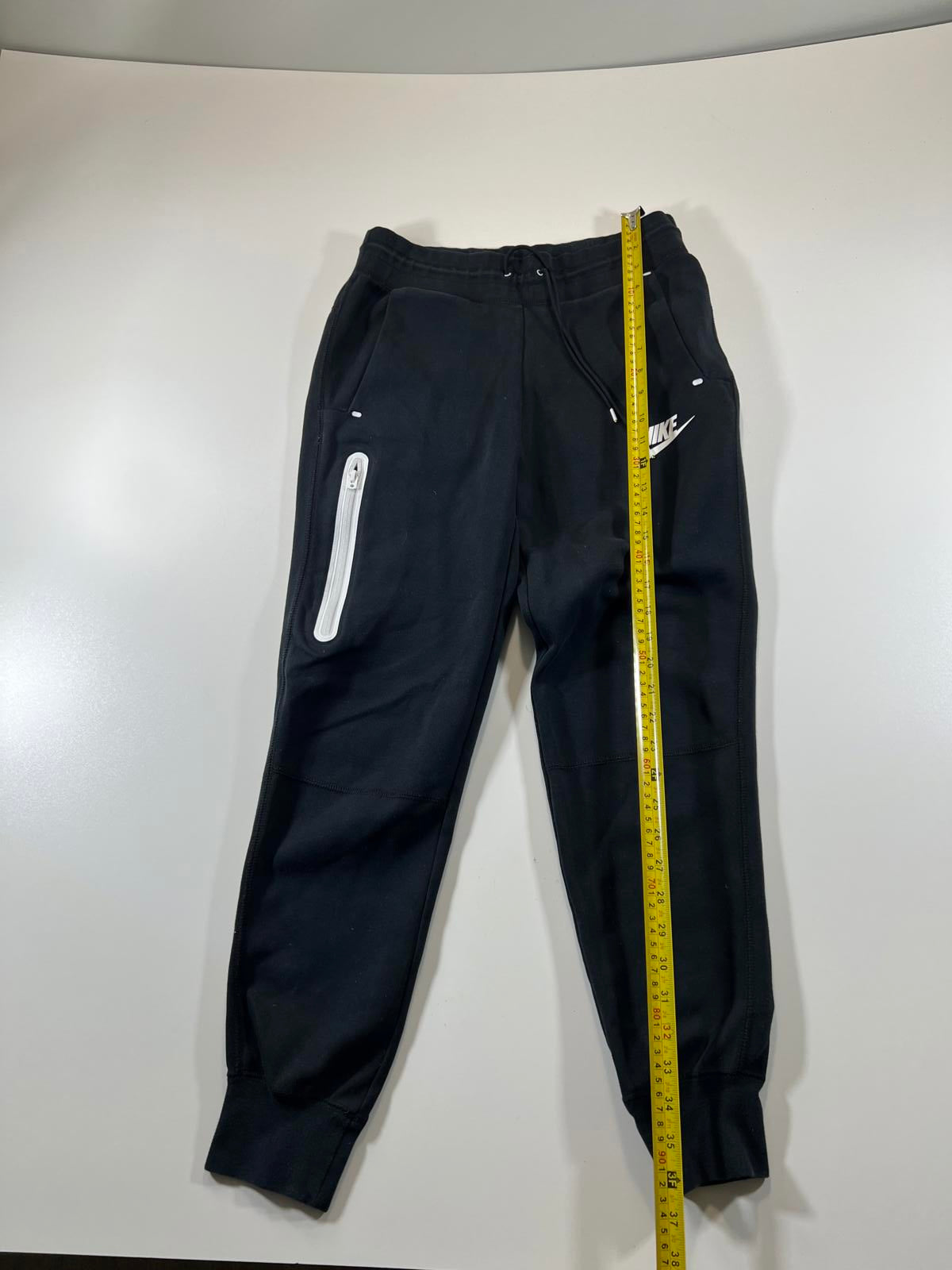 Nike Black Jogger Sweatpants with Reflective Zipper Pocket S