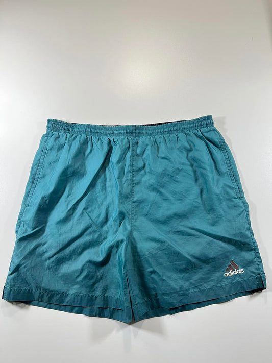 Vintage Adidas Men's Teal Athletic Shorts Size M