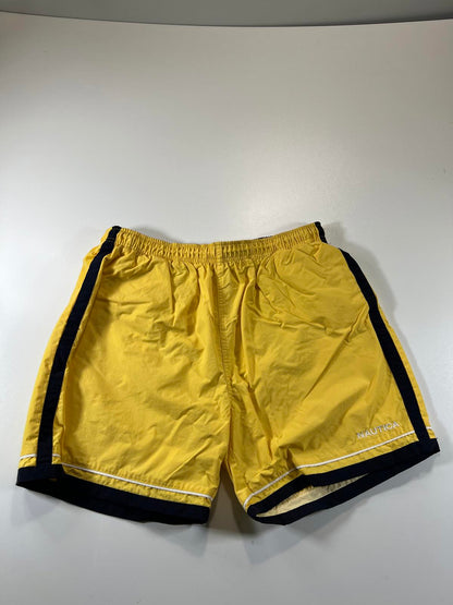 Nautica Yellow and Black Swim Shorts M