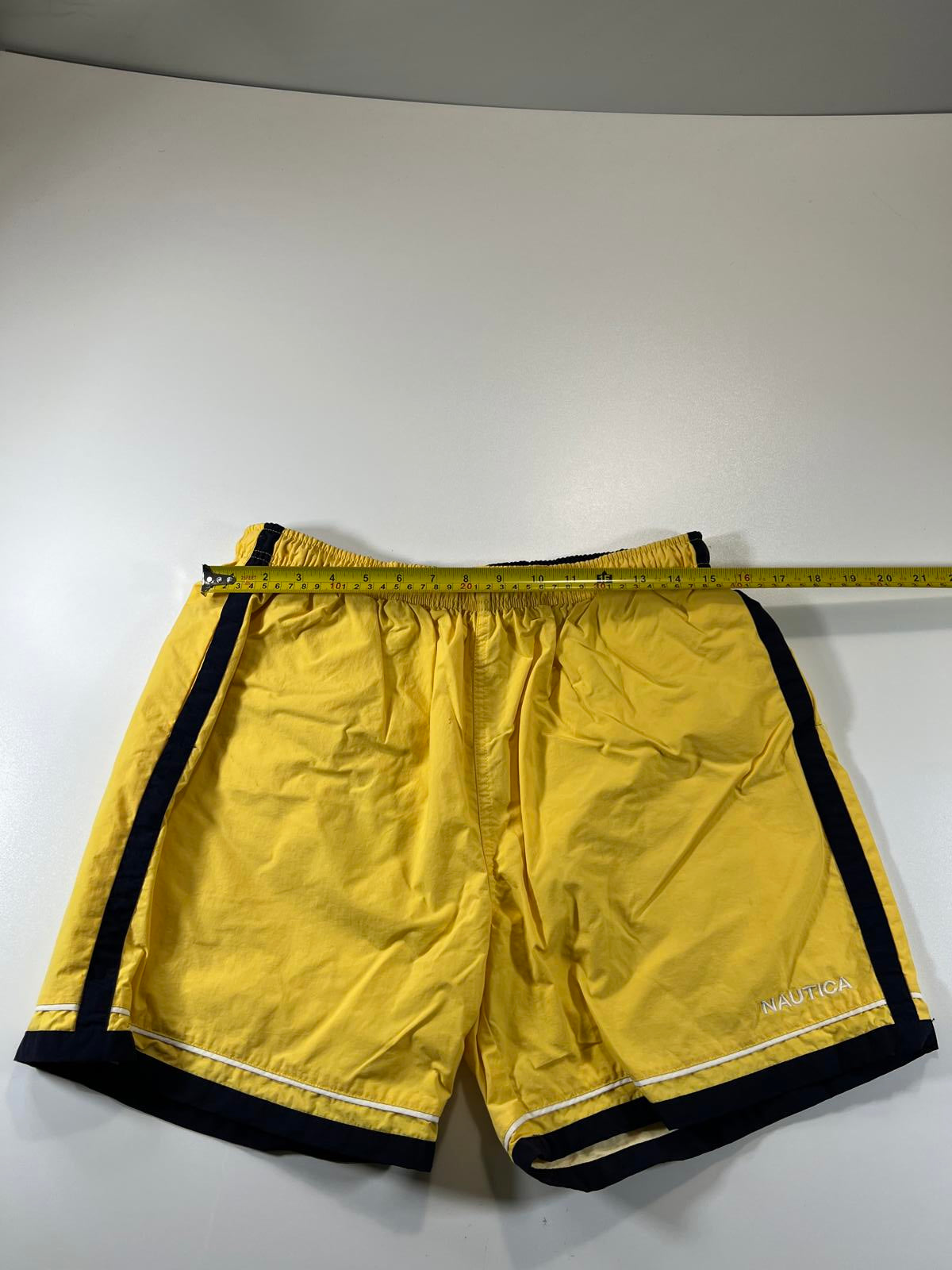 Nautica Yellow and Black Swim Shorts M