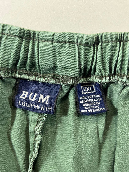 BUM Equipment Men's Green Cotton Shorts Size XXL