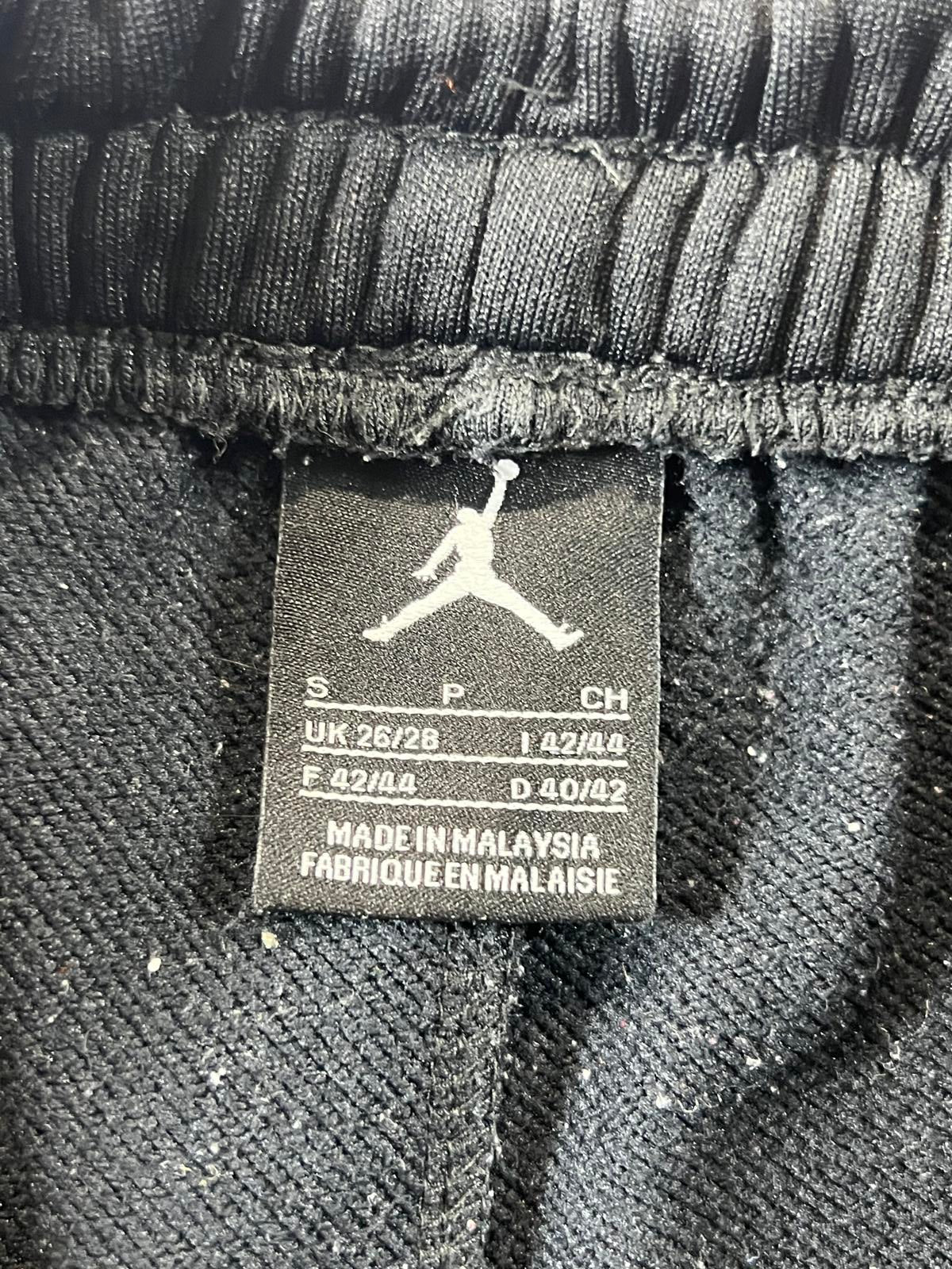 Jordan Black Athletic Shorts with Red Piping Detail Size S