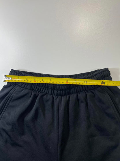 Jordan Black Athletic Shorts with Red Piping Detail Size S