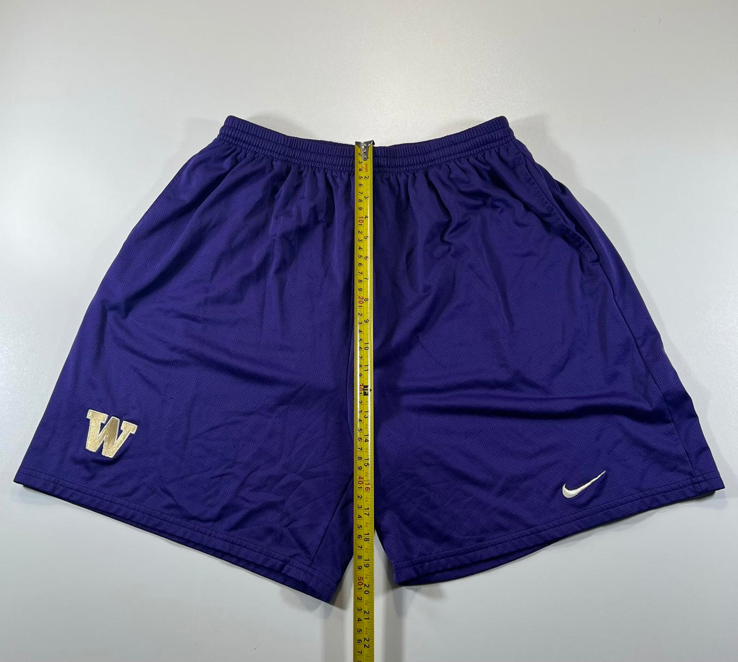 Nike Purple Athletic Shorts with 'W' Logo XL