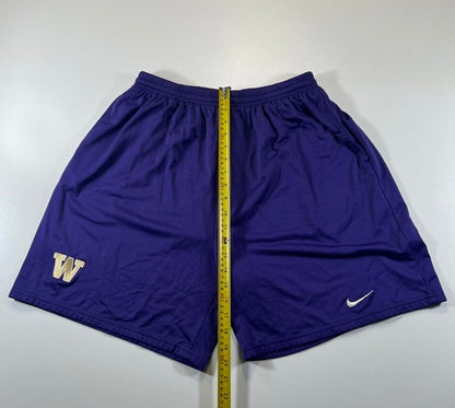 Nike Purple Athletic Shorts with 'W' Logo XL