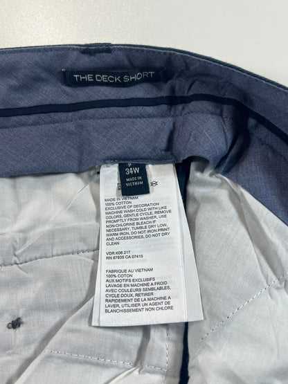 Nautica The Deck Short Men's Navy Blue Shorts Size 34W