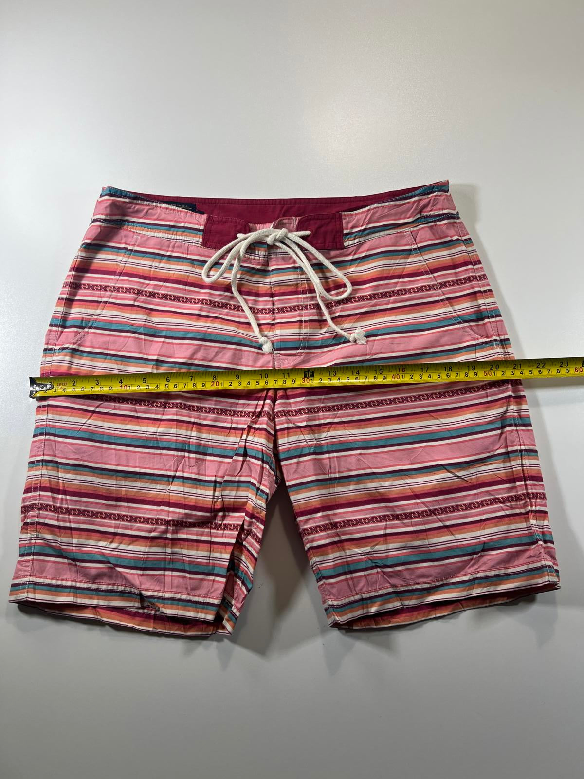 Vintage Pendleton pin Striped Drawstring Shorts 34