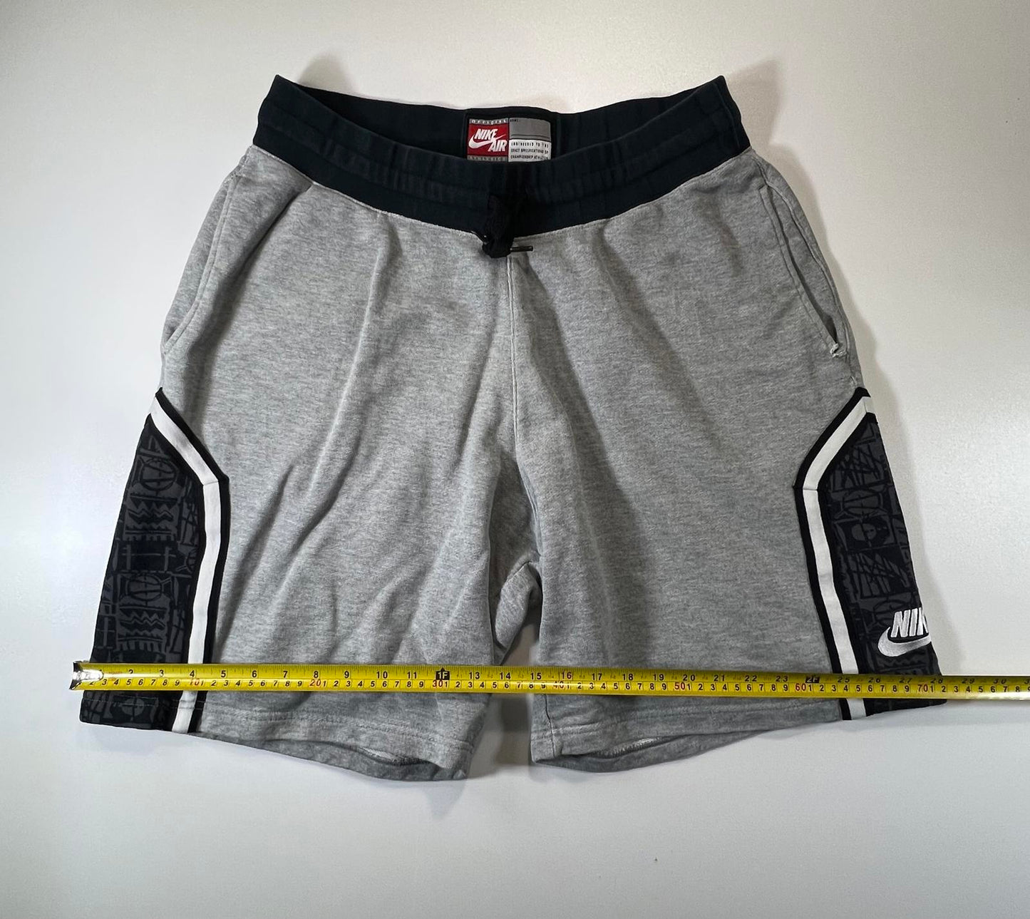 Nike Air Grey and Black Athletic Shorts Size L