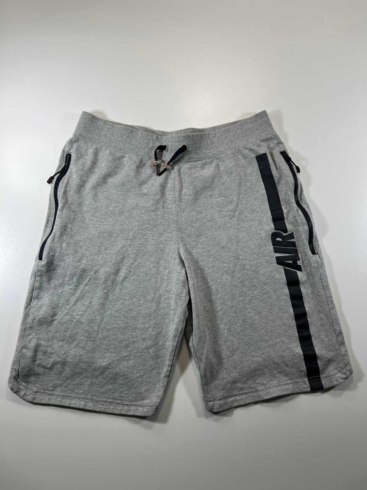 Nike Grey Athletic Shorts  and 'AIR' Print L