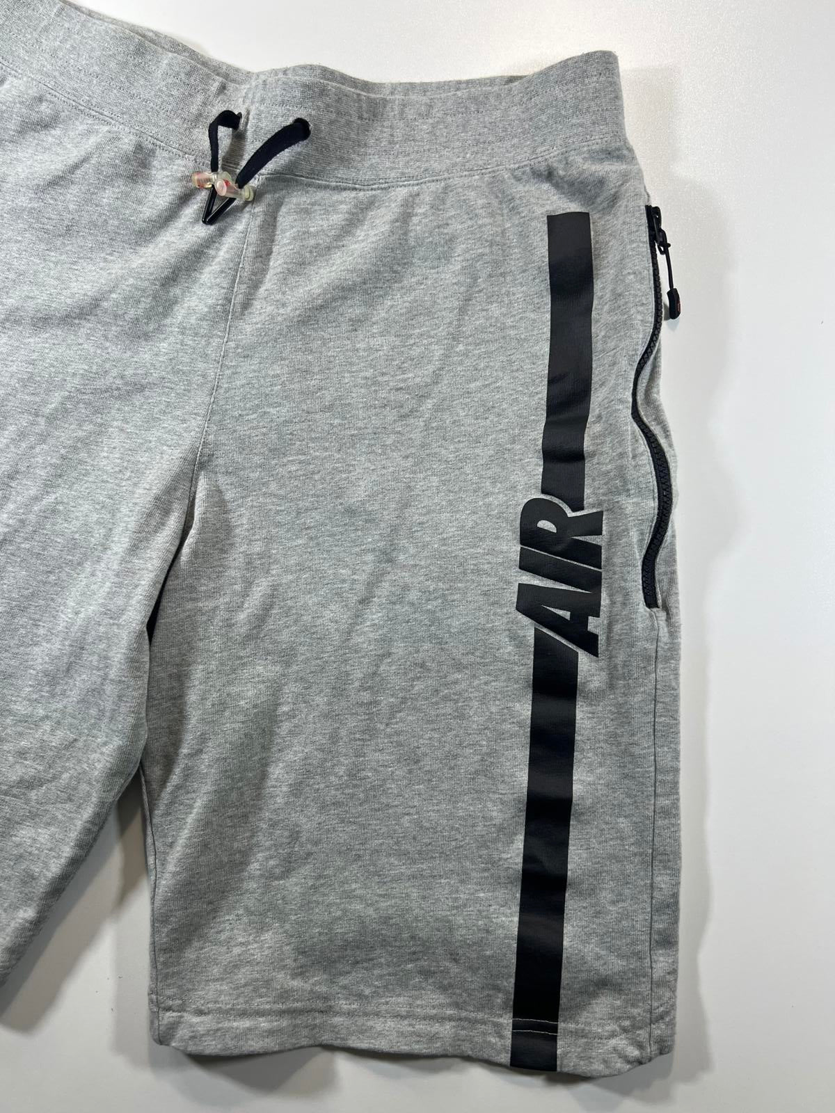 Nike Grey Athletic Shorts  and 'AIR' Print L