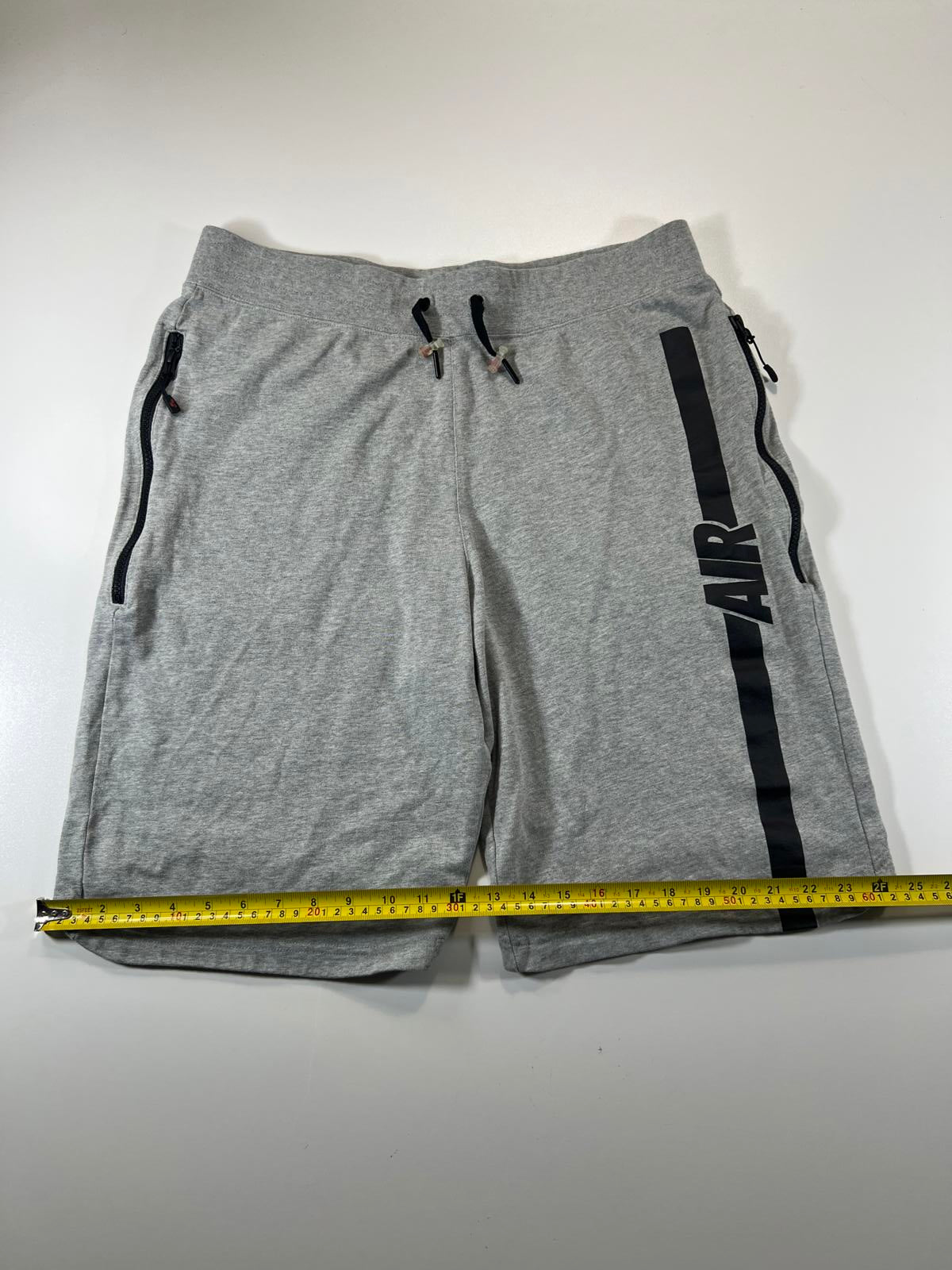 Nike Grey Athletic Shorts  and 'AIR' Print L