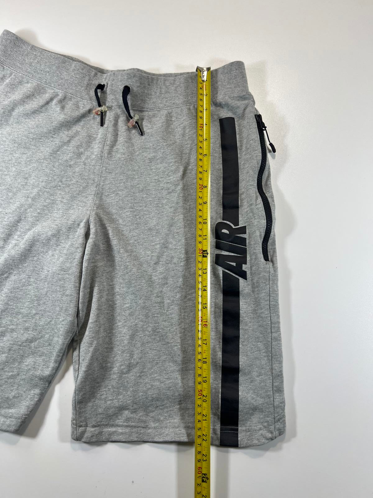 Nike Grey Athletic Shorts  and 'AIR' Print L
