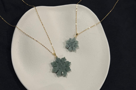 JADE SUN PENDANT NECKLACE